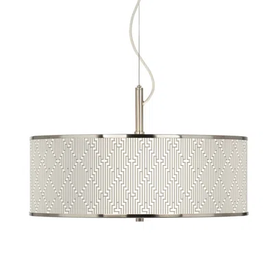 Giclee Glow Diamond Maze  20" Wide Pendant Light