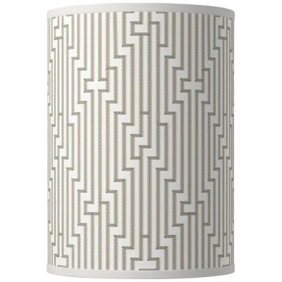 Giclee Glow Diamond Maze Giclee Round Cylinder Lamp Shade 8x8x11 (spider)