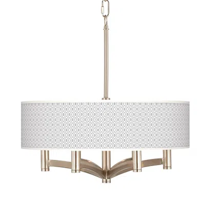 Giclee Glow Diamonds Ava 6-light Nickel Pendant Chandelier