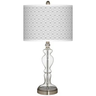 Giclee Glow Diamonds Giclee Apothecary Clear Glass Table Lamp