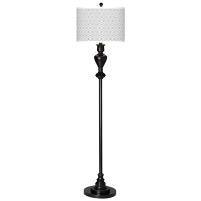 Giclee Glow Diamonds  Black Bronze Floor Lamp