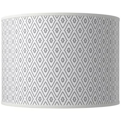 Giclee Glow Diamonds Giclee Round Drum Lamp Shade 15.5x15.5x11 (spider)
