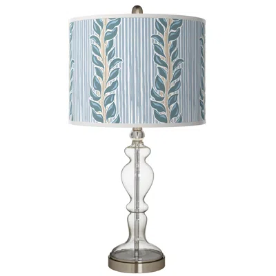 Giclee Glow Drifting Petals 28" Apothecary Clear Glass Table Lamp