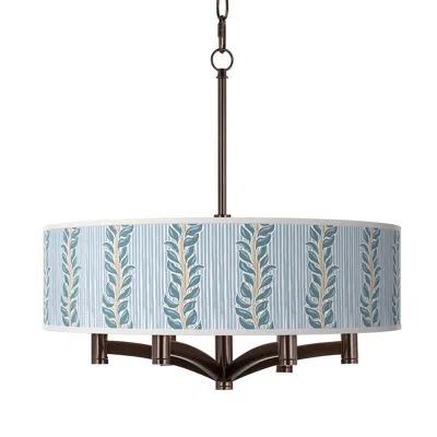 Giclee Glow Drifting Petals Ava 6-light Bronze Pendant Chandelier