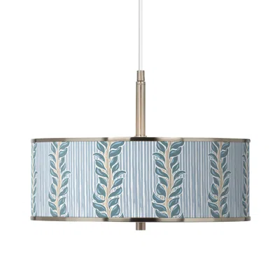 Giclee Glow Drifting Petals  16" Wide Pendant Light