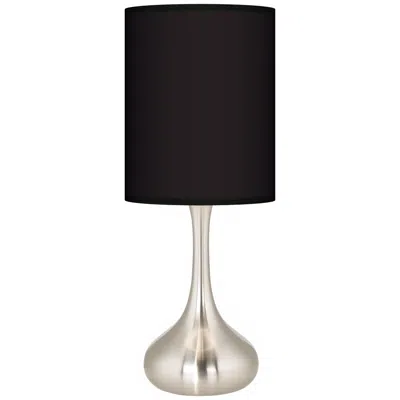 Giclee Glow Droplet 23 1/2" All Black Shade Modern Table Lamp