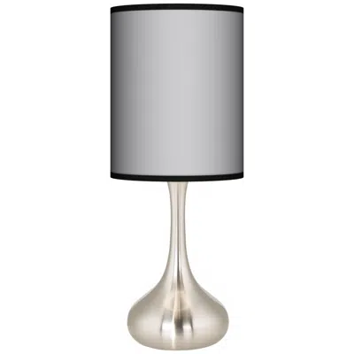 Giclee Glow Droplet 23 1/2" All Silver Modern Table Lamp