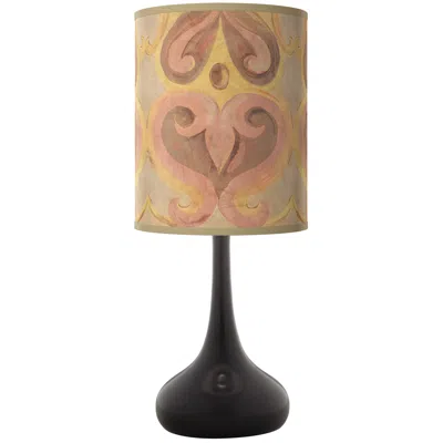 Giclee Glow Droplet 23 1/2" Aurelia Shade Black Finish Table Lamp