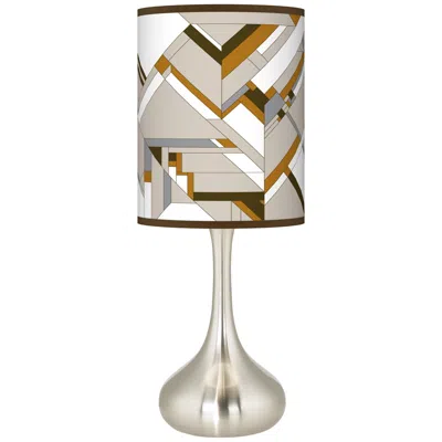 Giclee Glow Droplet 23 1/2" Craftsman Mosaic Giclee Shade Table Lamp
