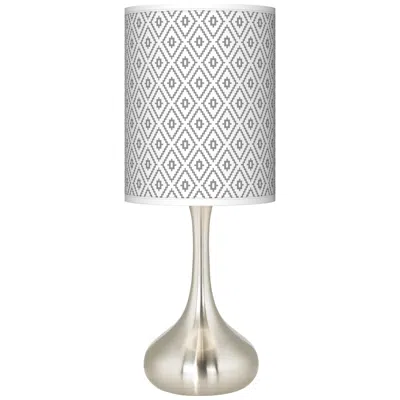 Giclee Glow Droplet 23 1/2" Diamonds Shade Modern Table Lamp