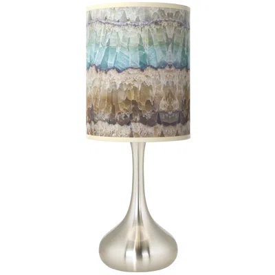 Giclee Glow Droplet 23 1/2" High Marble Jewel Shade Modern Table Lamp
