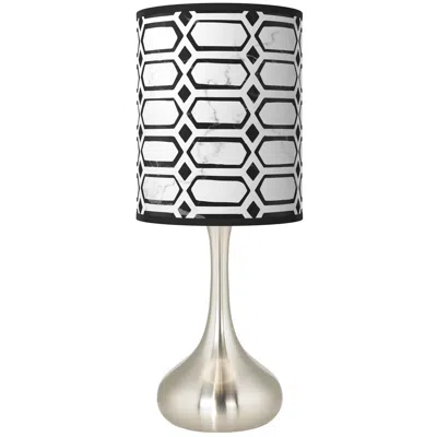 Giclee Glow Droplet 23 1/2" High Rhombi Shade Modern Table Lamp