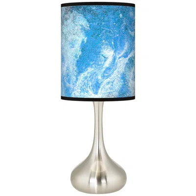 Giclee Glow Droplet 23 1/2" High Ultrablue Shade Modern Table Lamp