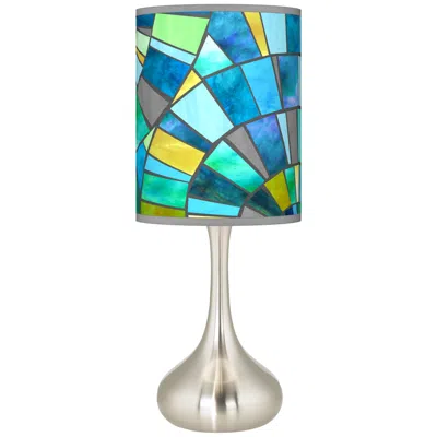 Giclee Glow Droplet 23 1/2" Lagos Mosaic Shade Modern Table Lamp