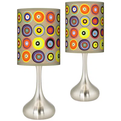 Giclee Glow Droplet 23 1/2" Marbles In The Park Modern Lamps Set Of 2