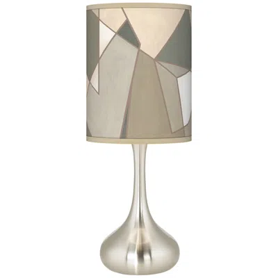 Giclee Glow Droplet 23 1/2" Modern Lamp With Mosaic Pattern Shade