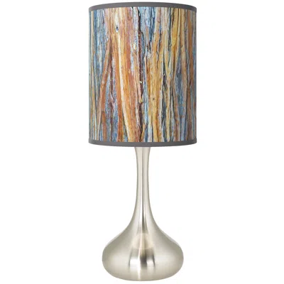 Giclee Glow Droplet 23 1/2" Striking Bark Shade Modern Table Lamp