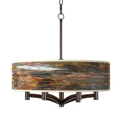 Giclee Glow Embracing Change Ava 6-light Bronze Pendant Chandelier