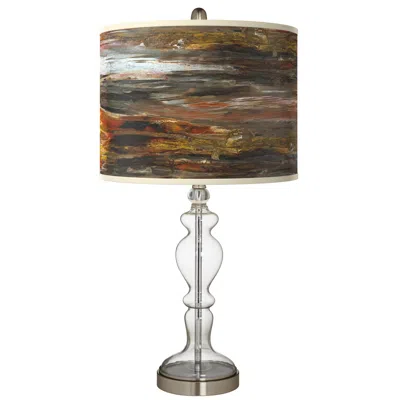 Giclee Glow Embracing Change Giclee Apothecary Clear Glass Table Lamp
