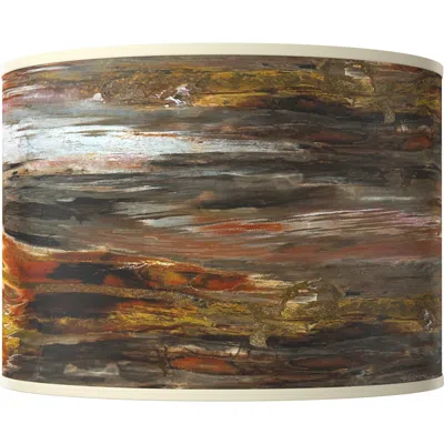 Giclee Glow Embracing Change Giclee Round Drum Lamp Shade 15.5x15.5x11 (spider)