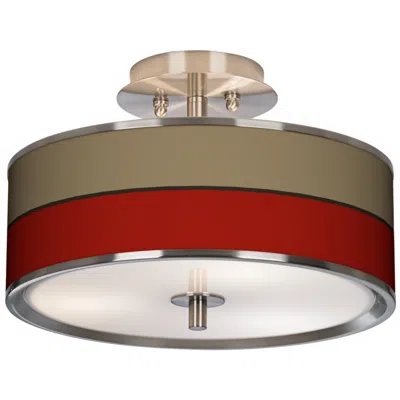 Giclee Glow Empire Red  14" Wide Ceiling Light