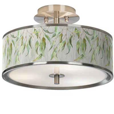 Giclee Glow Eucalyptus  14" Wide Ceiling Light