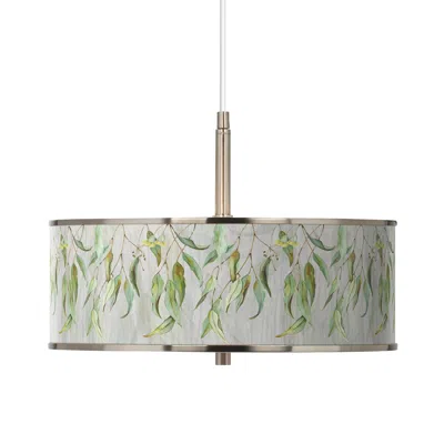 Giclee Glow Eucalyptus  16" Wide Pendant Light
