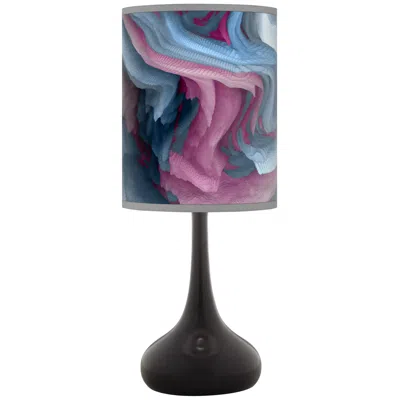 Giclee Glow Europa Giclee Black Droplet Table Lamp
