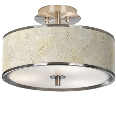 Giclee Glow Fall Leaves  14" Wide Ceiling Light