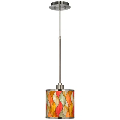 Giclee Glow Flame Mosaic  Mini Pendant Light