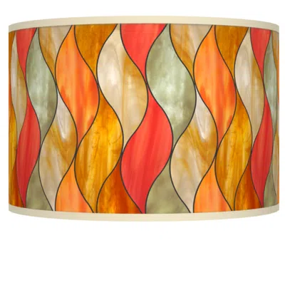 Giclee Glow Flame Mosaic Giclee Shade 12x12x8.5 (spider)