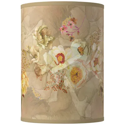 Giclee Glow Floral Spray Giclee Round Cylinder Lamp Shade 8x8x11 (spider)