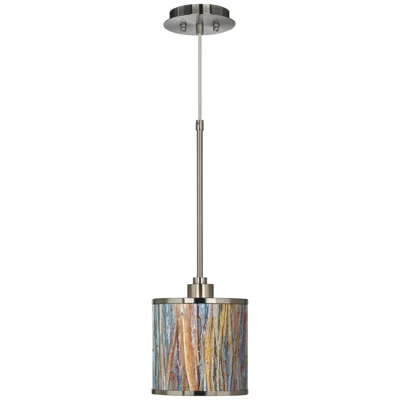 Giclee Glow Gicle Glow Striking Bark Shade 7" Wide Mini Pendant Light