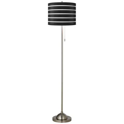 Giclee Glow Giclee Bold Black Stripe Floor Lamp
