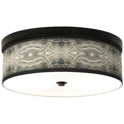Giclee Glow Giclee Gallery 14"  Wide Sprouting Marble Pattern Led Ceiling Light
