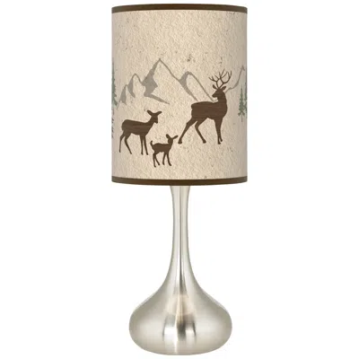 Giclee Glow Giclee Gallery Droplet 23 1/2" Deer Lodge Table Lamp