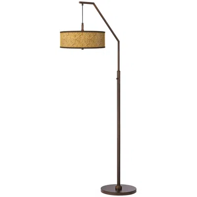 Giclee Glow Golden Versailles Bronze Downbridge Arc Floor Lamp