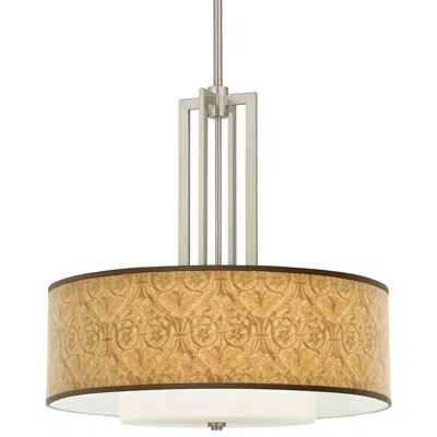 Giclee Glow Golden Versailles Carey 24" Brushed Nickel 4-light Chandelier