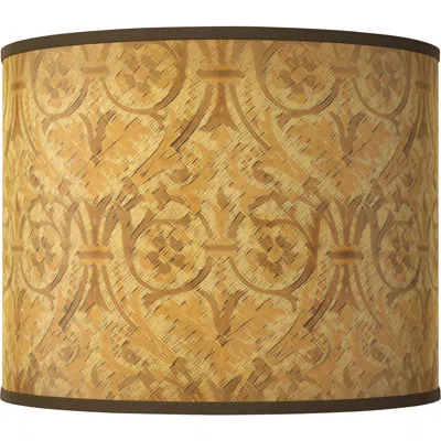 Giclee Glow Golden Versailles Giclee Round Drum Lamp Shade 14x14x11 (spider)
