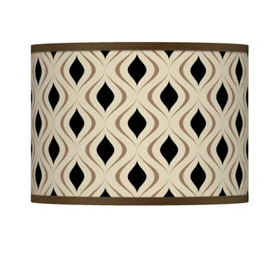 Giclee Glow Gray Retro Lattice Giclee Shade 13.5x13.5x10 (spider)