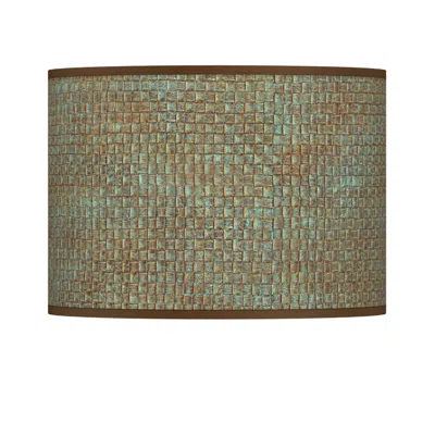 Giclee Glow Interweave Patina Giclee Drum Lamp Shade 13.5x13.5x10 (spider)