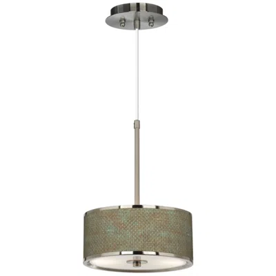 Giclee Glow Interweave Patina  10 1/4" Wide Pendant Light