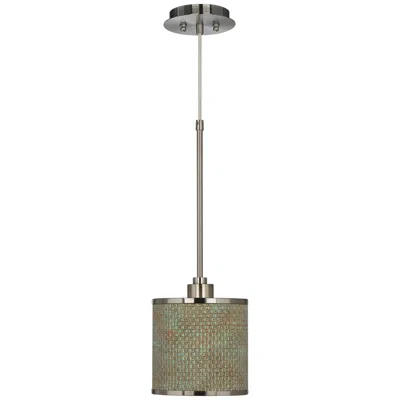 Giclee Glow Interweave Patina  Mini Pendant Light