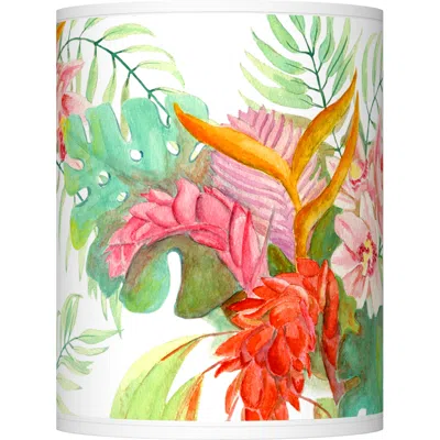 Giclee Glow Island Floral Giclee Shade 10x10x12 (spider)