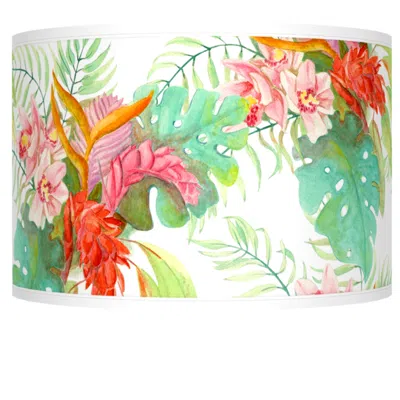 Giclee Glow Island Floral Giclee Shade 12x12x8.5 (spider)