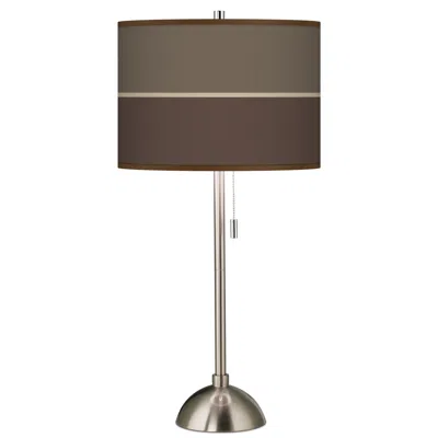 Giclee Glow Lakebed Set Giclee Brushed Nickel Table Lamp