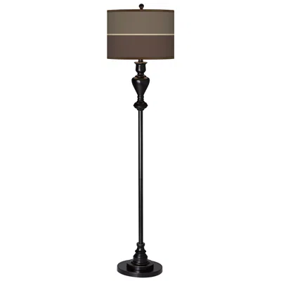 Giclee Glow Lakebed Set  Black Bronze Floor Lamp