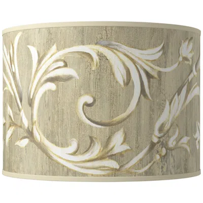 Giclee Glow Laurel Court Giclee Round Drum Lamp Shade 15.5x15.5x11 (spider)