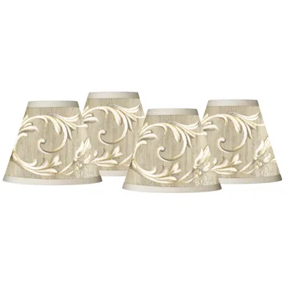 Giclee Glow Laurel Court Giclee Set Of Four Shades 3x6x5 (clip-on)