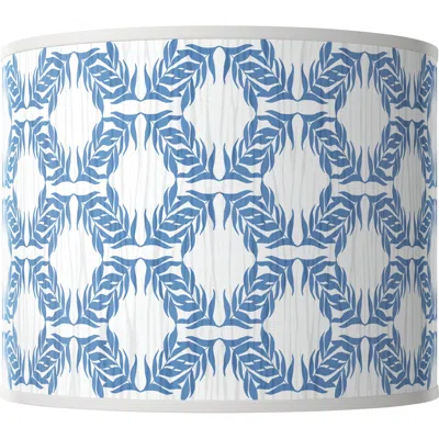 Giclee Glow Leaf Symmetry Giclee Round Drum Lamp Shade 14x14x11 (spider)